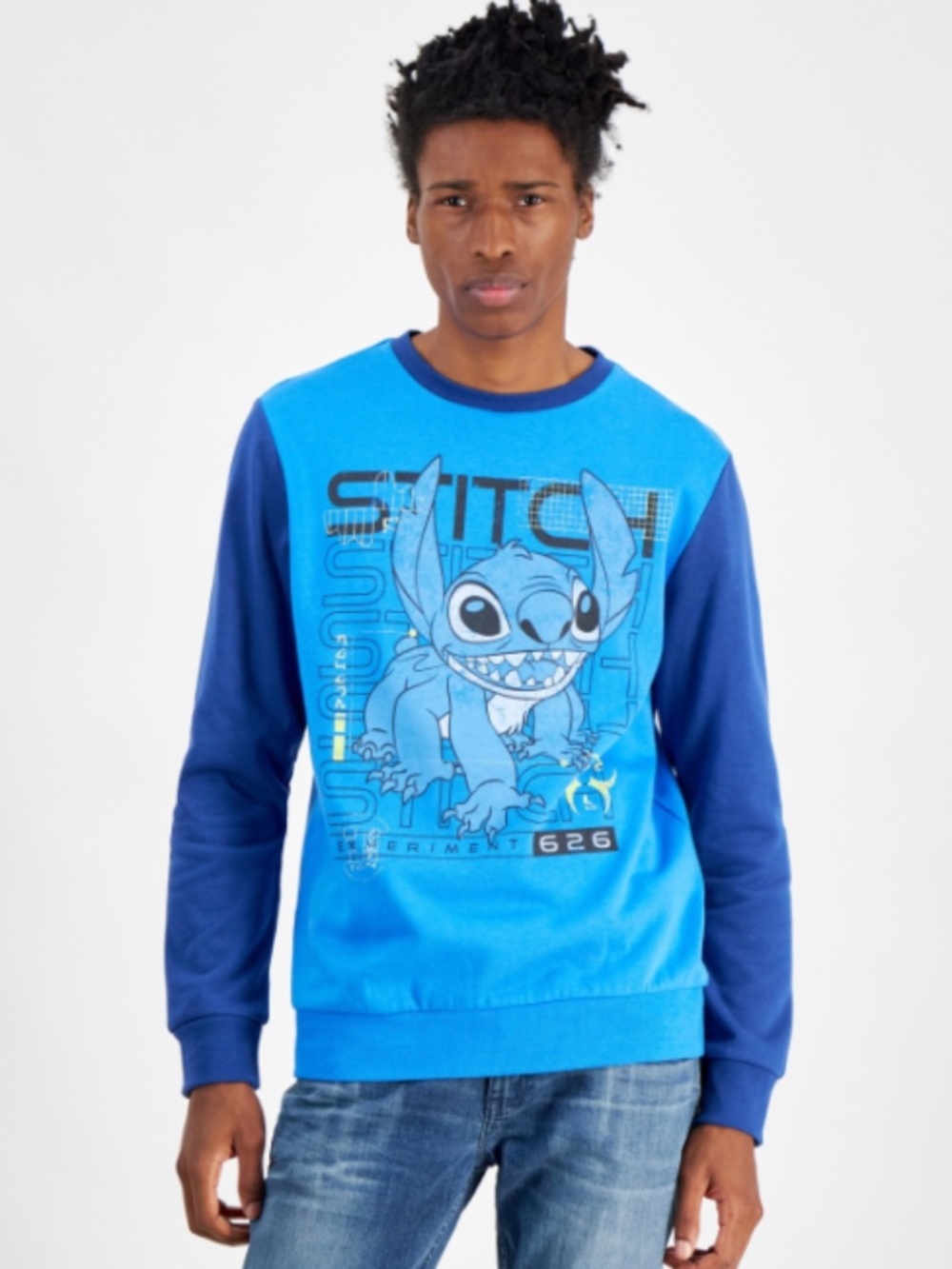 Hybrid Men's Lilo & Stitch Experiment Sweatshirt size  XL NWT